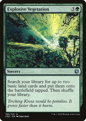 Explosive Vegetation